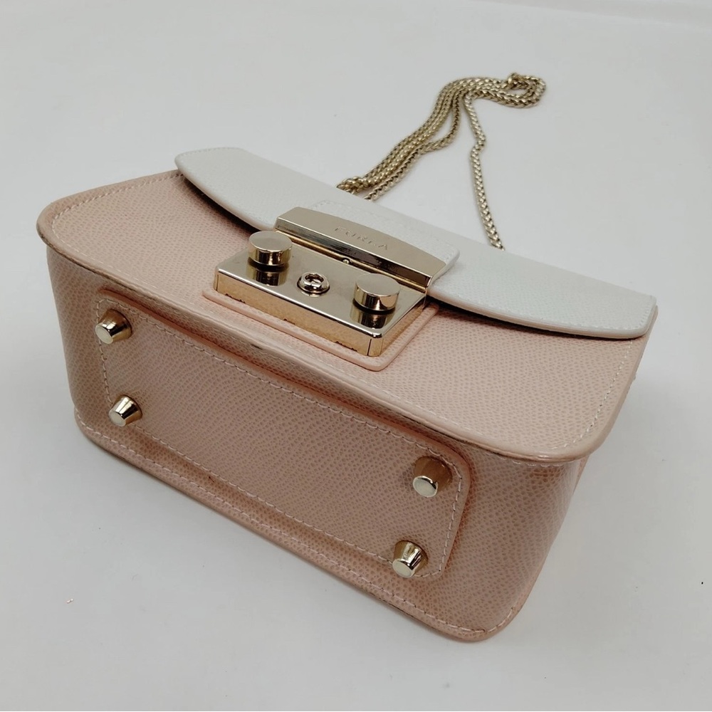 FURLA Shoulder Bag  Pink Leather crossbody bag with interchangeable covers - Picture 6 of 9